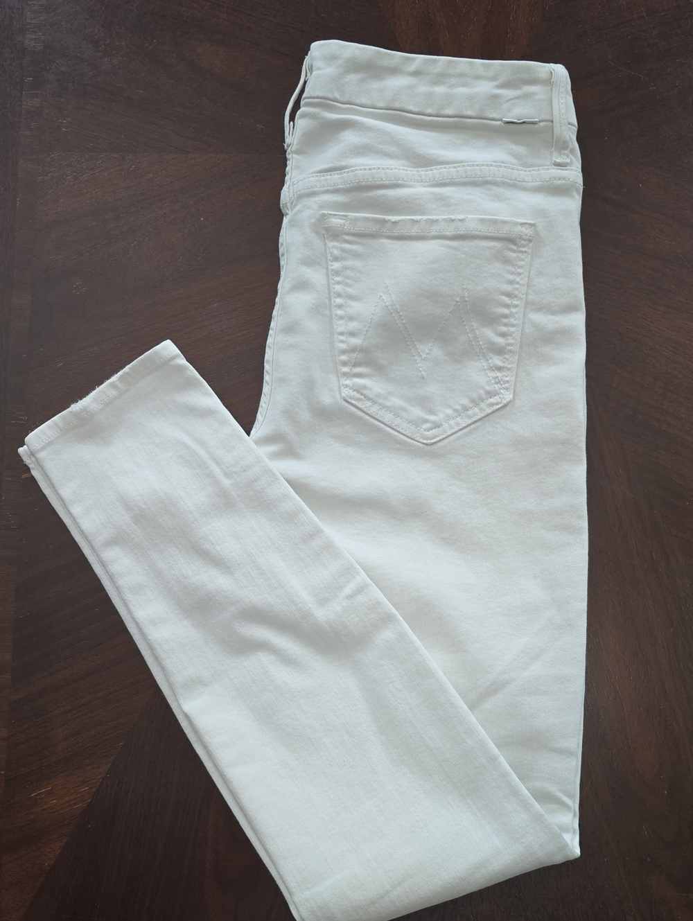MOTHER White Skinny Jeans – Skinny High-Rise Style
